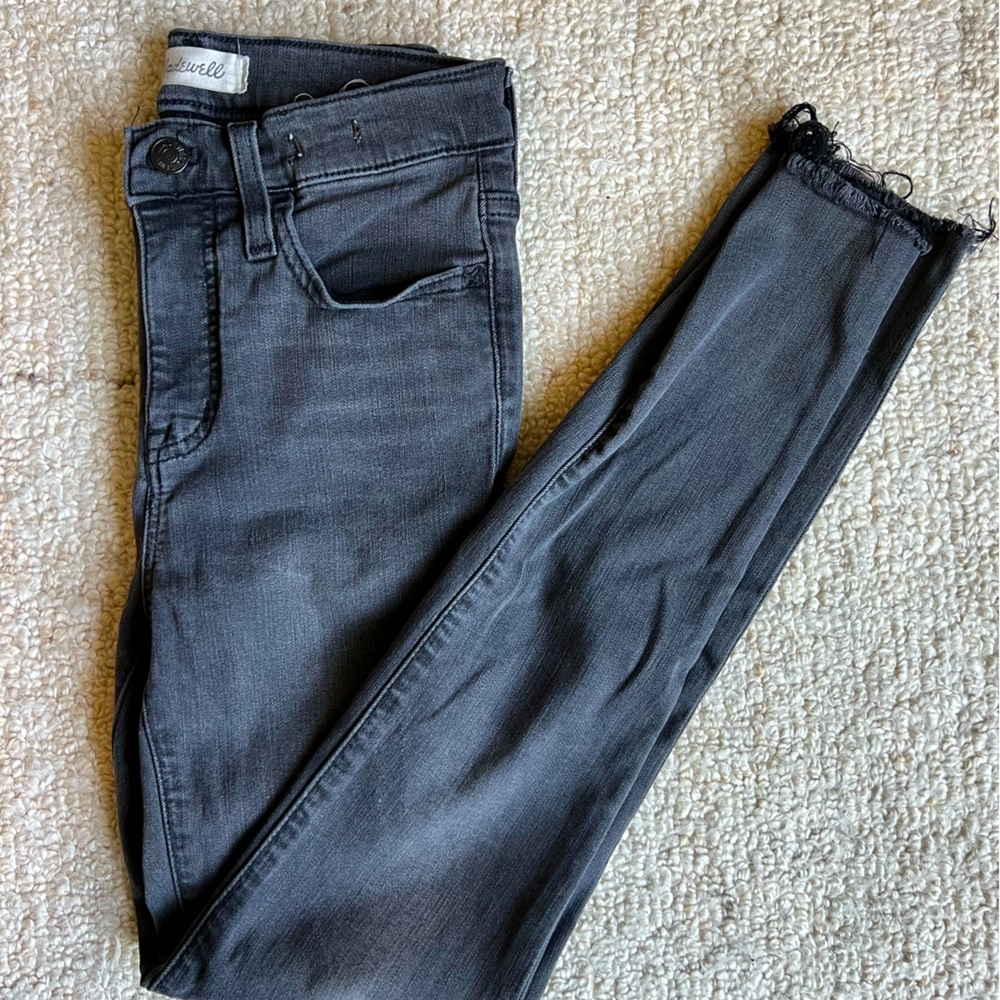 Madewell | Mid-Rise Skinny Jeans | Raw Hem | Sz. 25